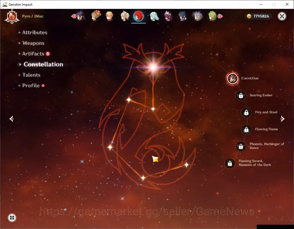 Genshin Impact Accounts ASIA|AR 50|10 Limited + 3 (*5Weapon)|Neuvil,Furina image 15