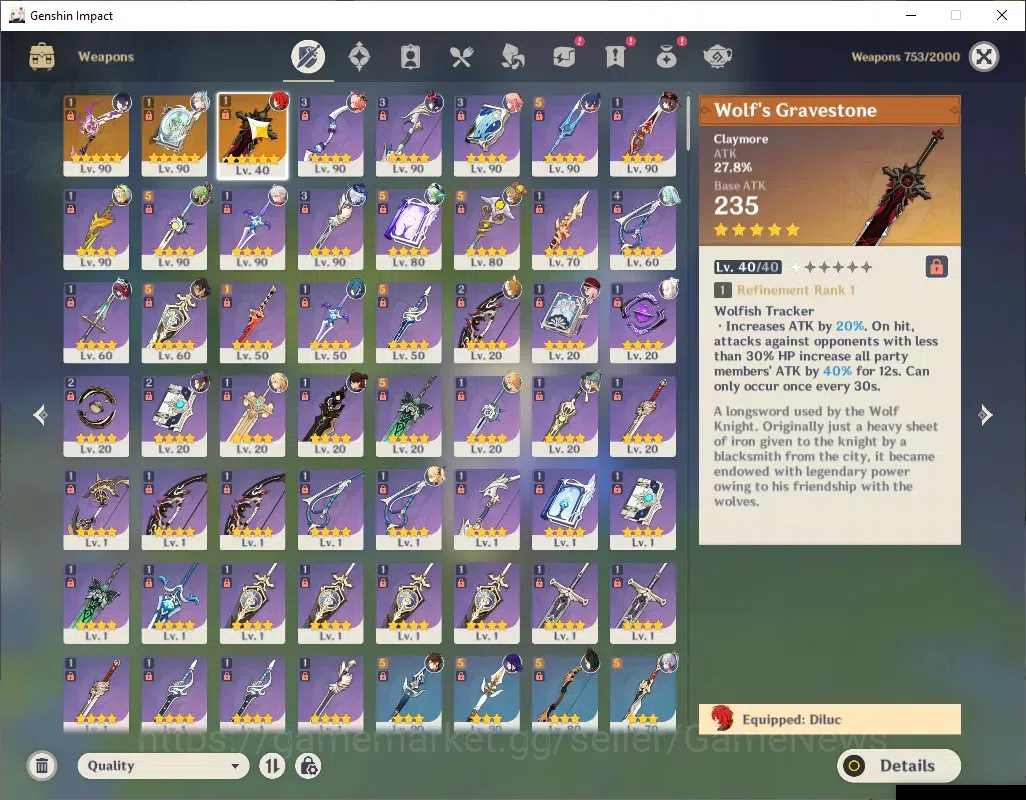 Genshin Impact Accounts ASIA|AR 50|10 Limited + 3 (*5Weapon)|Neuvil,Furina image 18