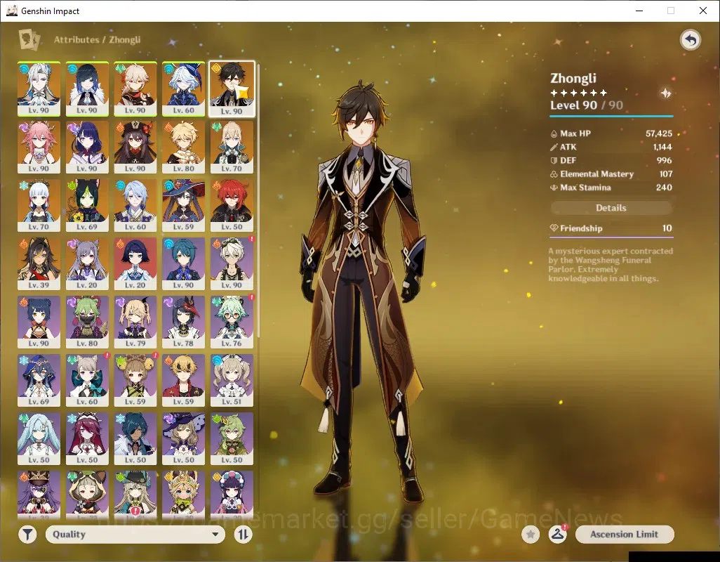 Genshin Impact Accounts ASIA|AR 50|10 Limited + 3 (*5Weapon)|Neuvil,Furina image 7