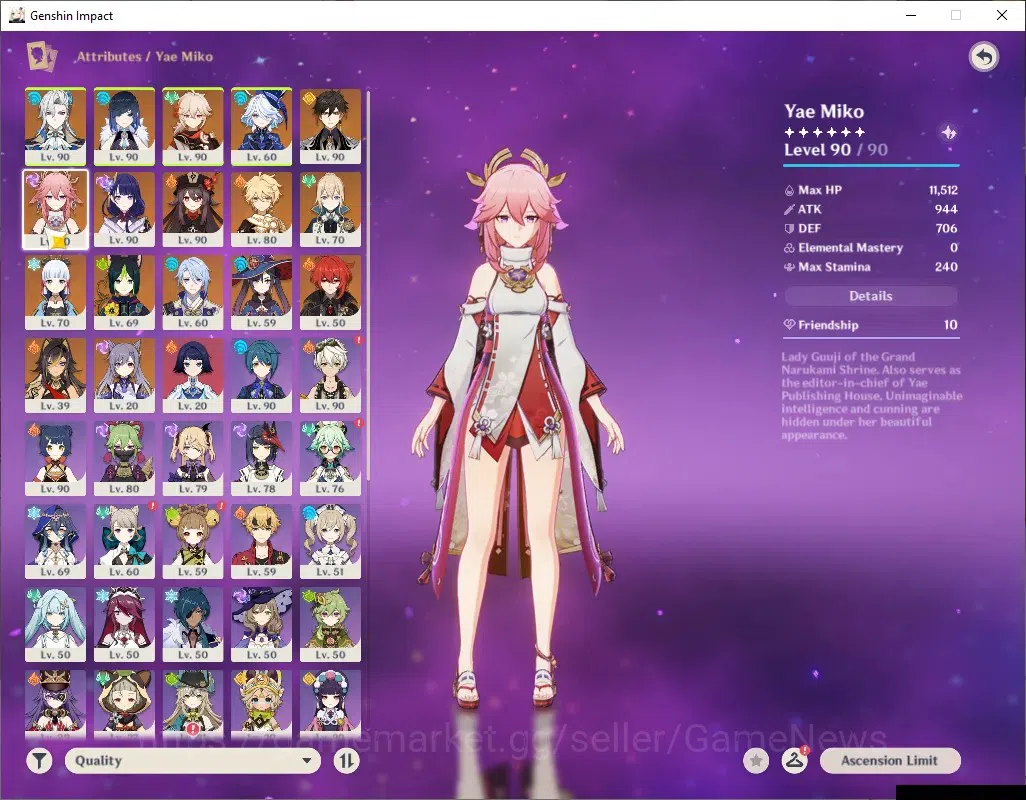 Genshin Impact Accounts ASIA|AR 50|10 Limited + 3 (*5Weapon)|Neuvil,Furina image 8