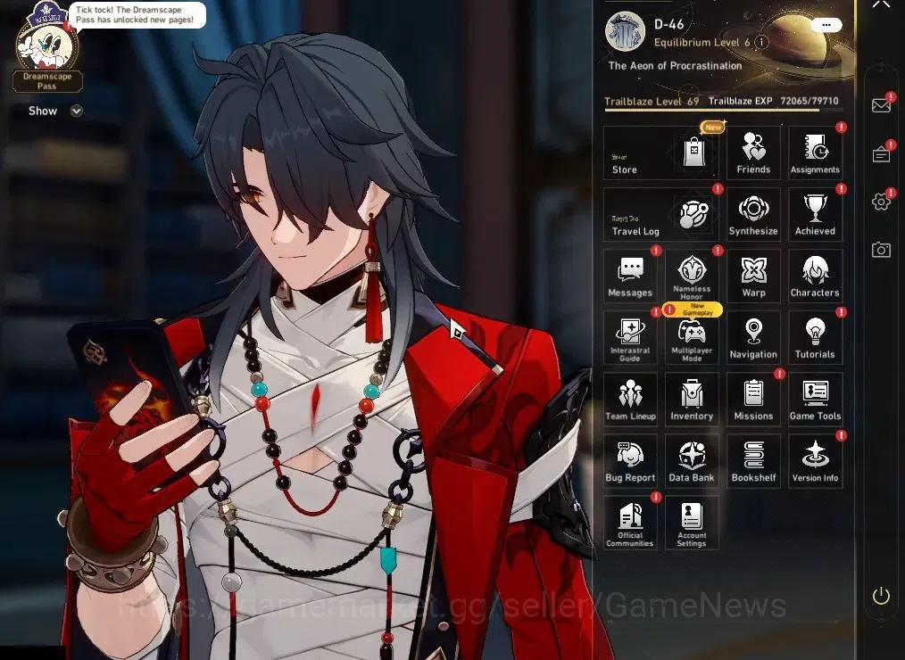 Honkai Star Rail Accounts Others Asia|Free GI|TL 69|16 Limited|SW999,YaoGuang,Sparxie,Cyrene,Tribbie,Dahlia,Huohuo,Luocha 3