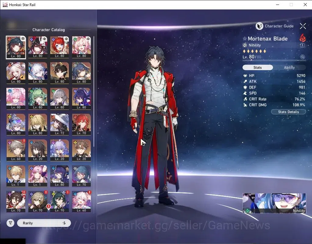 Honkai Star Rail Accounts Others Asia|Free GI|TL 69|16 Limited|SW999,YaoGuang,Sparxie,Cyrene,Tribbie,Dahlia,Huohuo,Luocha 6