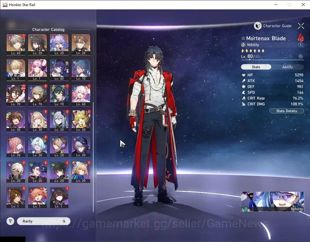 Honkai Star Rail Accounts Others Asia|Free GI|TL 69|16 Limited|SW999,YaoGuang,Sparxie,Cyrene,Tribbie,Dahlia,Huohuo,Luocha 7