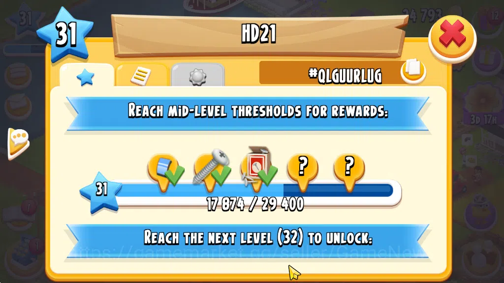 Hay Day Accounts Lvl 33 | Barn Storage 1050 - Silo Storage 525 | 24 image 5
