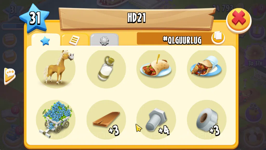 Hay Day Accounts Lvl 33 | Barn Storage 1050 - Silo Storage 525 | 24 image 7