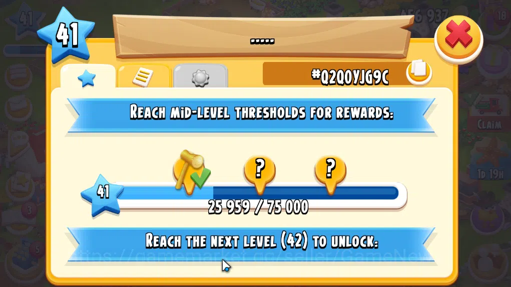 Hay Day Accounts Level 41 | Barn Storage 1050 + Silo Storage 625 | 456k Coins, 53 Diamonds |CN ON|Log Supercell ID|Take 10