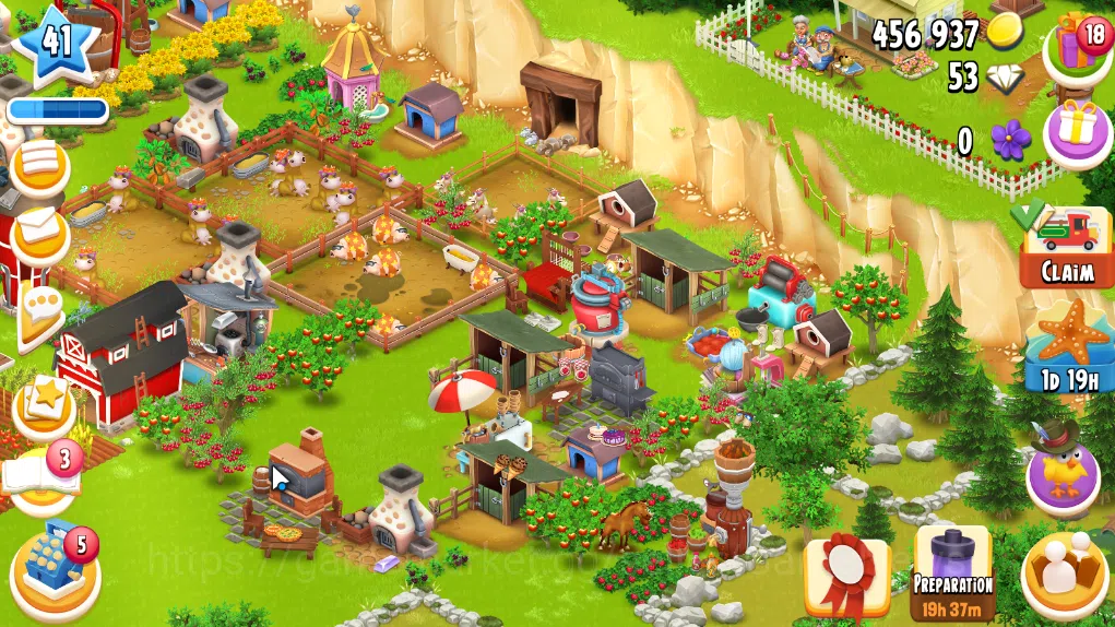 Hay Day Accounts Level 41 | Barn Storage 1050 + Silo Storage 625 | 456k Coins, 53 Diamonds |CN ON|Log Supercell ID|Take 2
