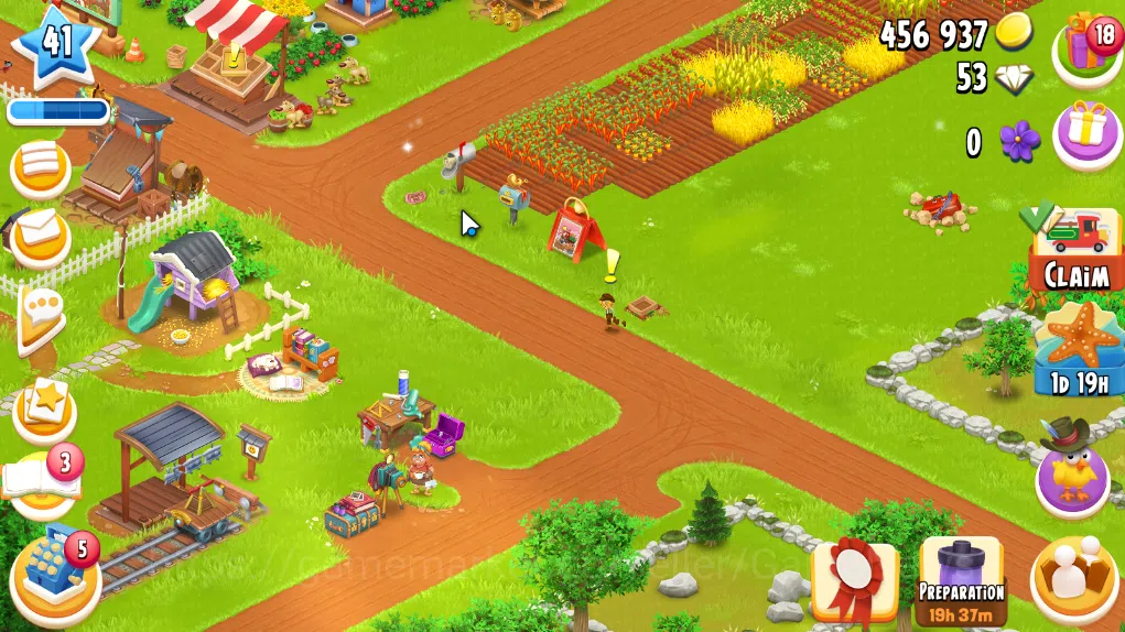 Hay Day Accounts Level 41 | Barn Storage 1050 + Silo Storage 625 | 456k Coins, 53 Diamonds |CN ON|Log Supercell ID|Take 3