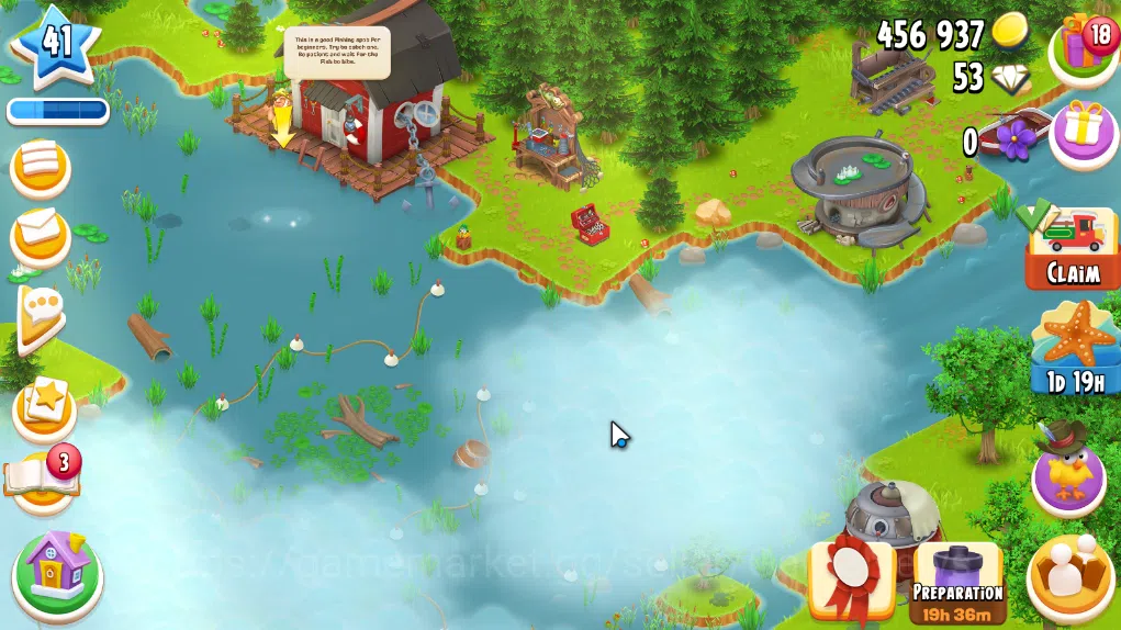 Hay Day Accounts Level 41 | Barn Storage 1050 + Silo Storage 625 | 456k Coins, 53 Diamonds |CN ON|Log Supercell ID|Take 5