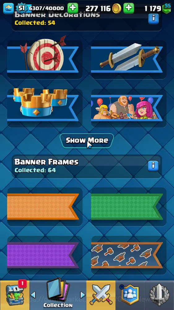 Clash Royale Accounts Lv 51|Trophy 9092|KTL 14|Limited Skin|Card 121|Wil image 17