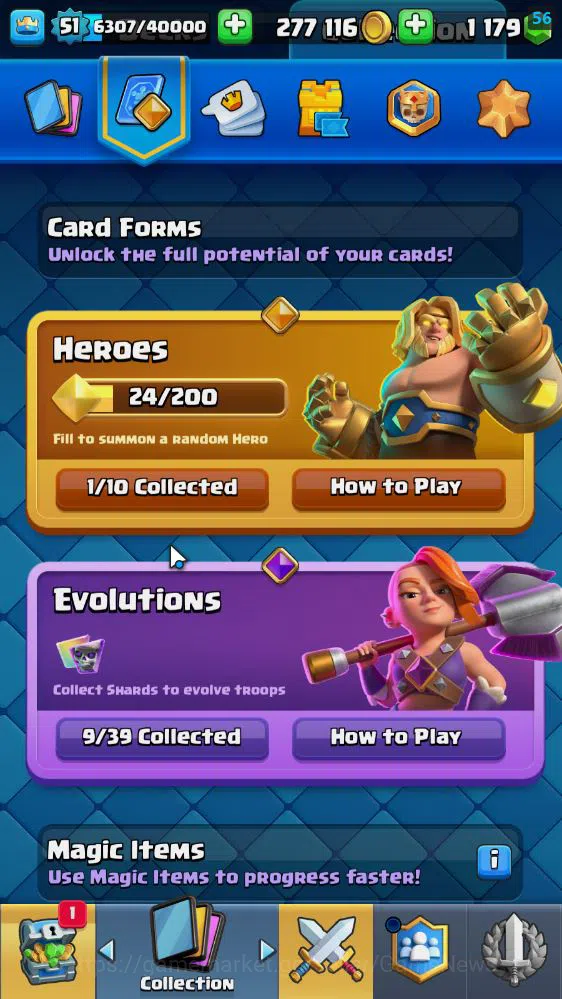 Clash Royale Accounts Lv 51|Trophy 9092|KTL 14|Limited Skin|Card 121|Wil image 5