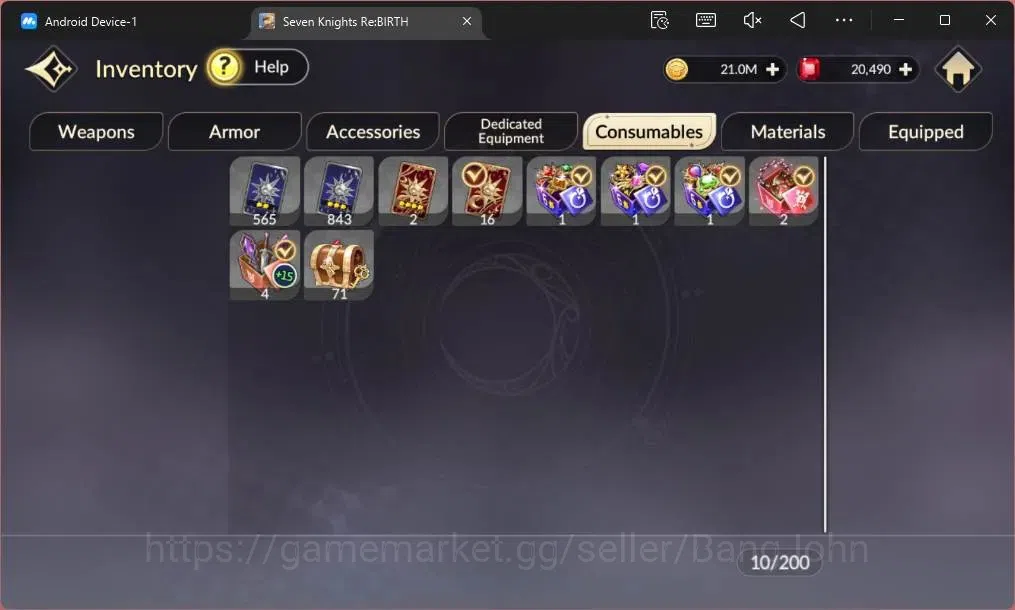 Seven Knights Re:Birth Accounts Global|3 EX7(Fai,Juri,Gelidus)|8 TC6 Dellons,Ryan, image 10