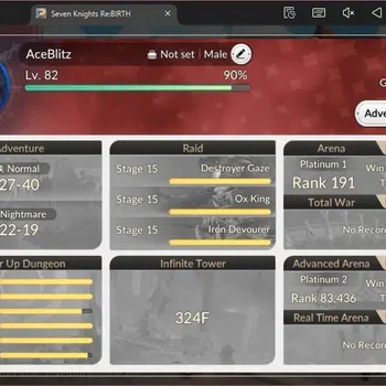 Seven Knights Re:Birth Accounts Global|3 EX7(Fai,Juri,Gelidus)|8 TC6 Dellons,Ryan, image 1
