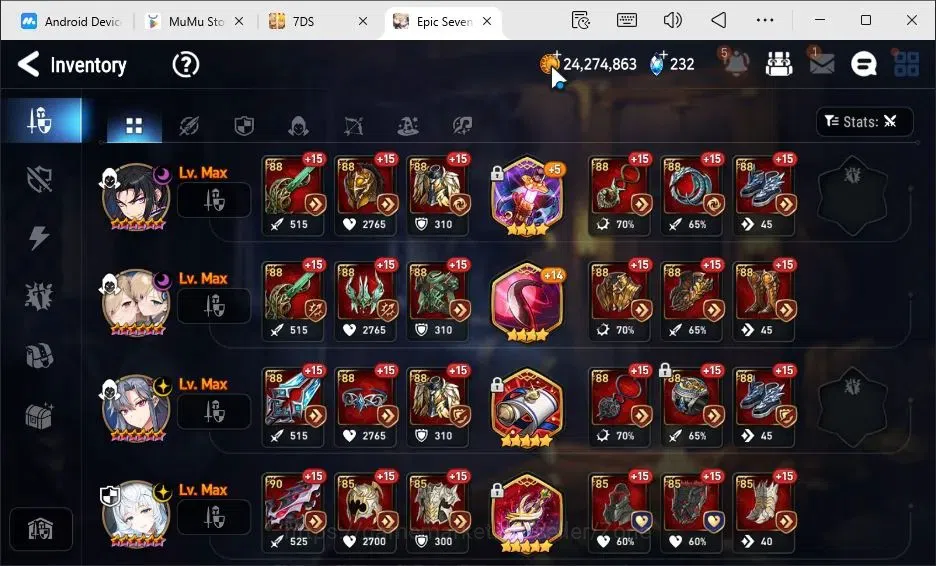 Epic Seven Accounts Global|15ML|Arby, LQC, Belian, C.Lilias + 11 other image 13
