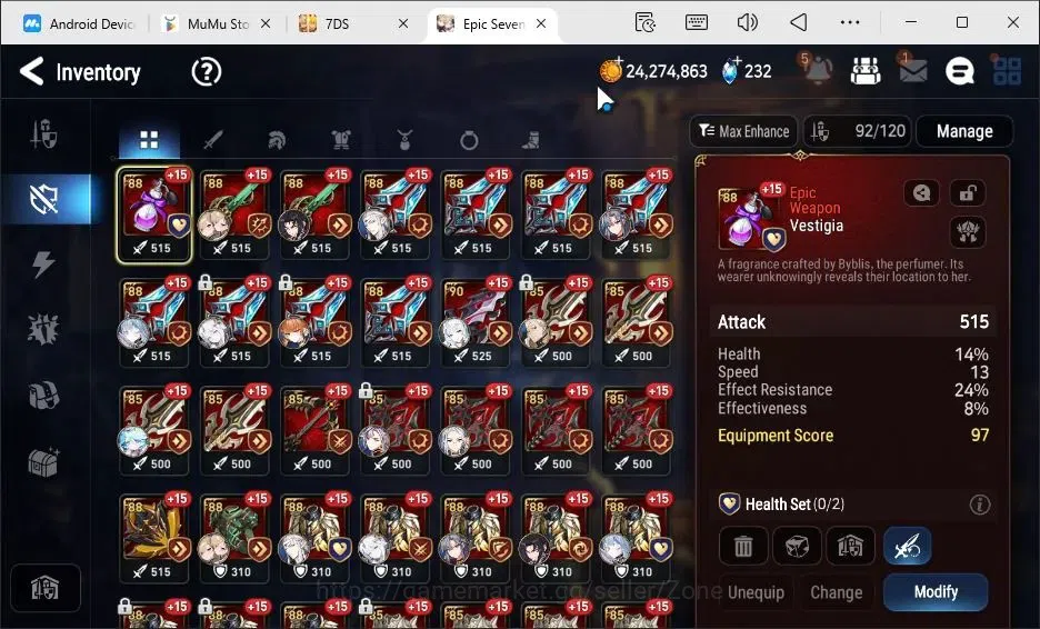 Epic Seven Accounts Global|15ML|Arby, LQC, Belian, C.Lilias + 11 other image 14