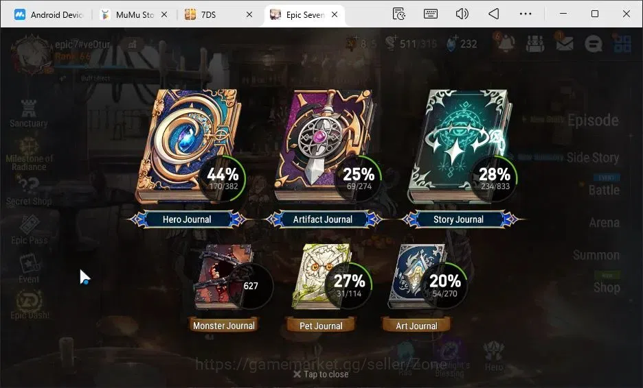 Epic Seven Accounts Global|15ML|Arby, LQC, Belian, C.Lilias + 11 other image 3