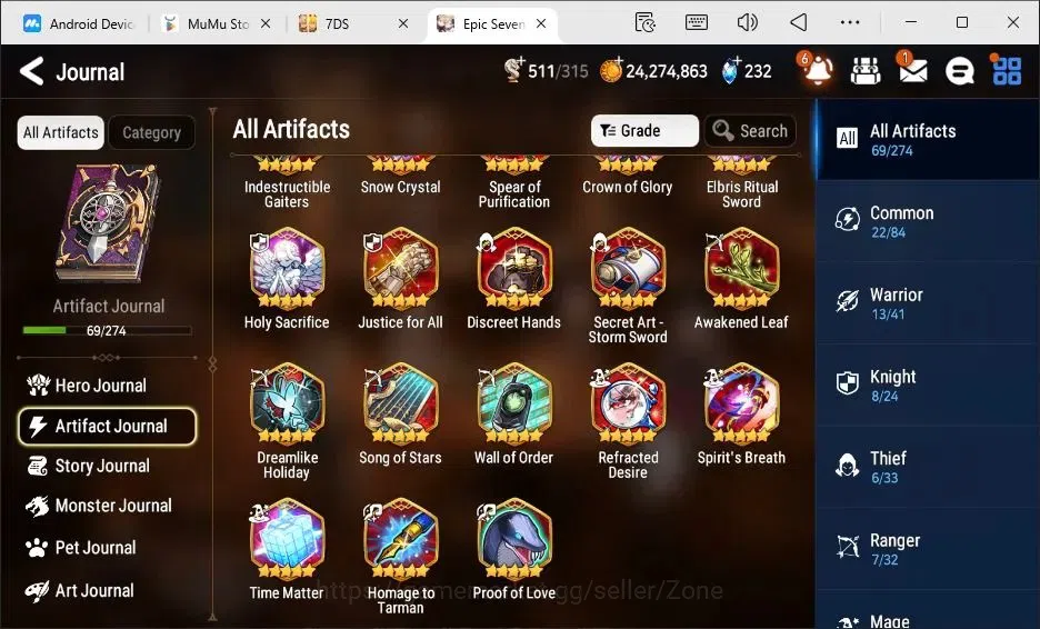 Epic Seven Accounts Global|15ML|Arby, LQC, Belian, C.Lilias + 11 other image 9