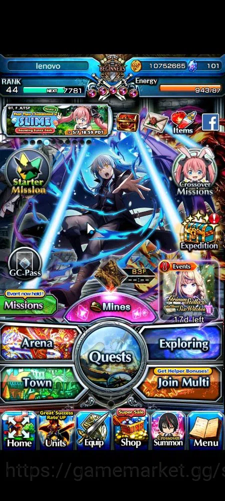 Grand Summoners Accounts Global|Rank 44|101 cc|3 Ascend+2 TW|[Demon Lord Ri image 1