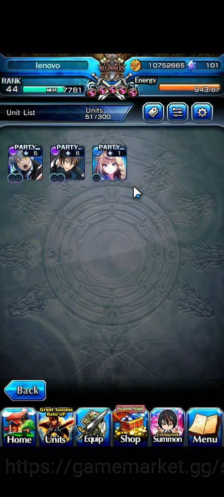 Grand Summoners Accounts Global|Rank 44|101 cc|3 Ascend+2 TW|[Demon Lord Ri image 4