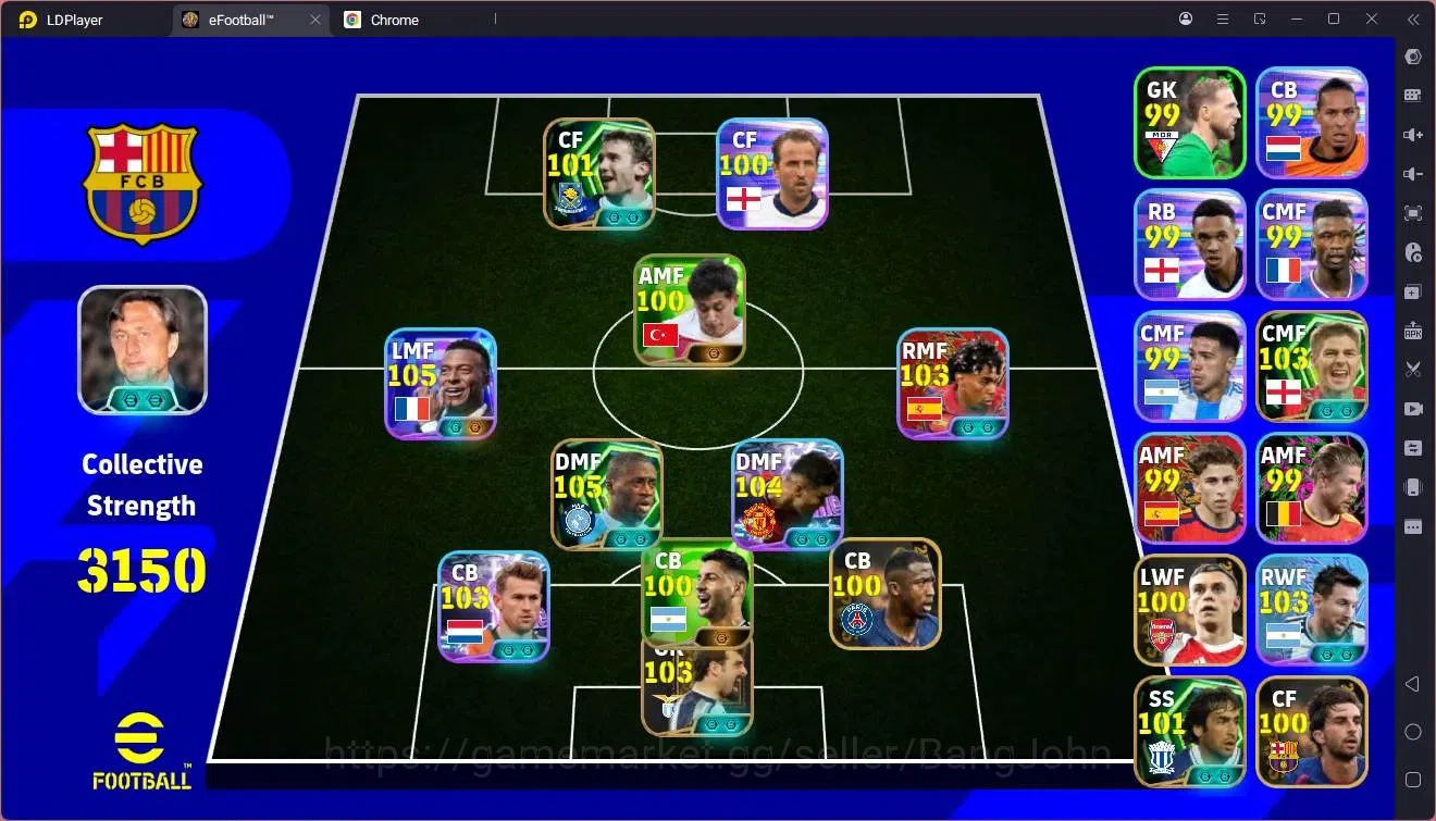 eFootball Accounts Mobile |PW 3150|Epic Toure,Gerrard,Peruzzi,Shevche image 1