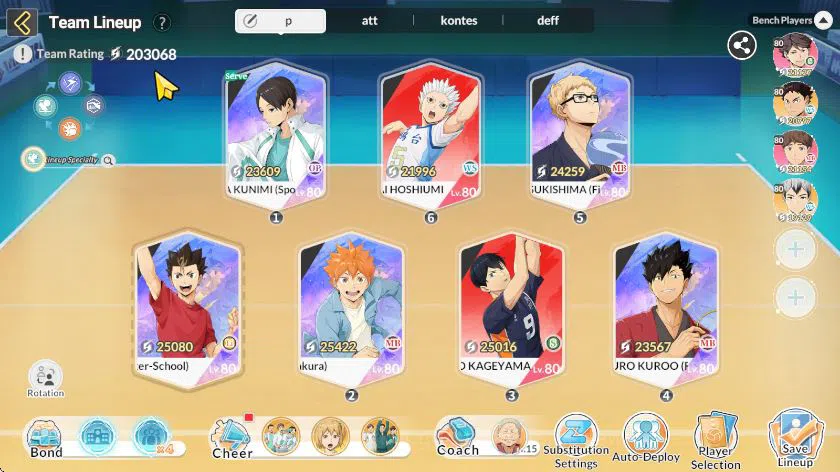 HAIKYU!! FLY HIGH Accounts SEA Lv60|6 SP (Akira,Kuroo,Tsukishima,Aone,Nishino image 13