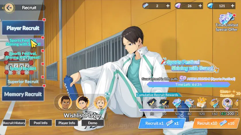 HAIKYU!! FLY HIGH Accounts SEA Lv60|6 SP (Akira,Kuroo,Tsukishima,Aone,Nishino image 5