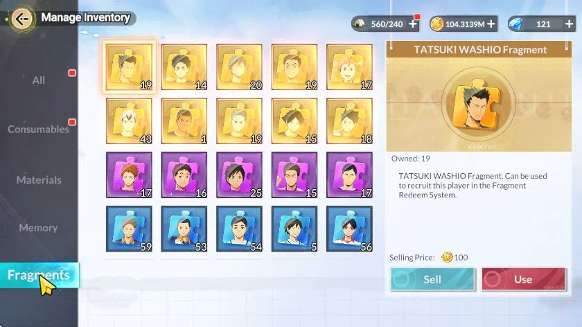 HAIKYU!! FLY HIGH Accounts SEA Lv60|6 SP (Akira,Kuroo,Tsukishima,Aone,Nishino image 8
