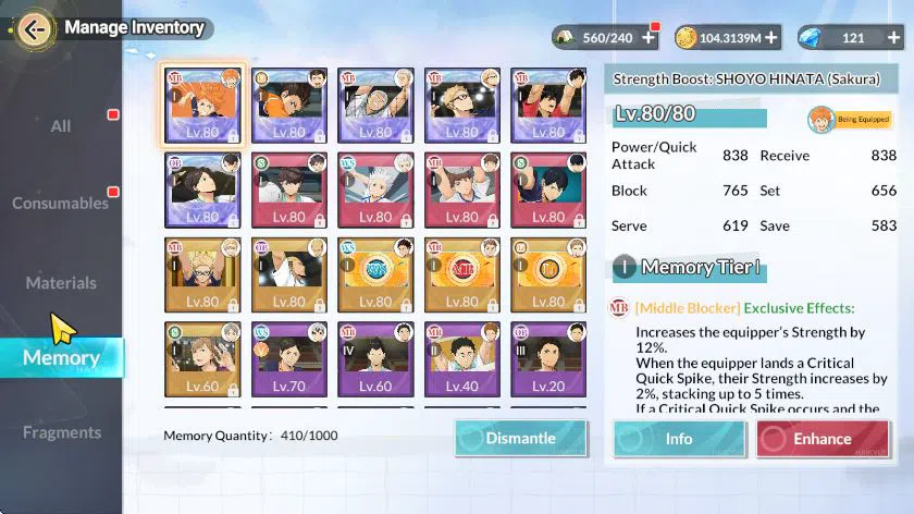 HAIKYU!! FLY HIGH Accounts SEA Lv60|6 SP (Akira,Kuroo,Tsukishima,Aone,Nishino image 9