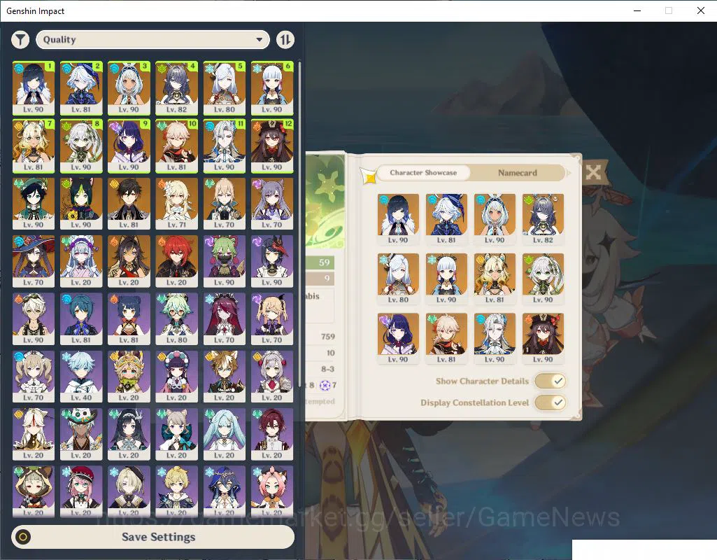 ASIA| AR 59|14 limited +8(*5Weapon)|HuTao C1+Sign,{Nahida,Raiden}+Sign,Xilonen,Furina,Neuvil,Kazuha,Etc|TakeMail|CheckSS(GI5066) Genshin Impact Mid Game ASIA| AR 59|14 limited +8(*5Weapon)|HuTao C1+Sign, image 1