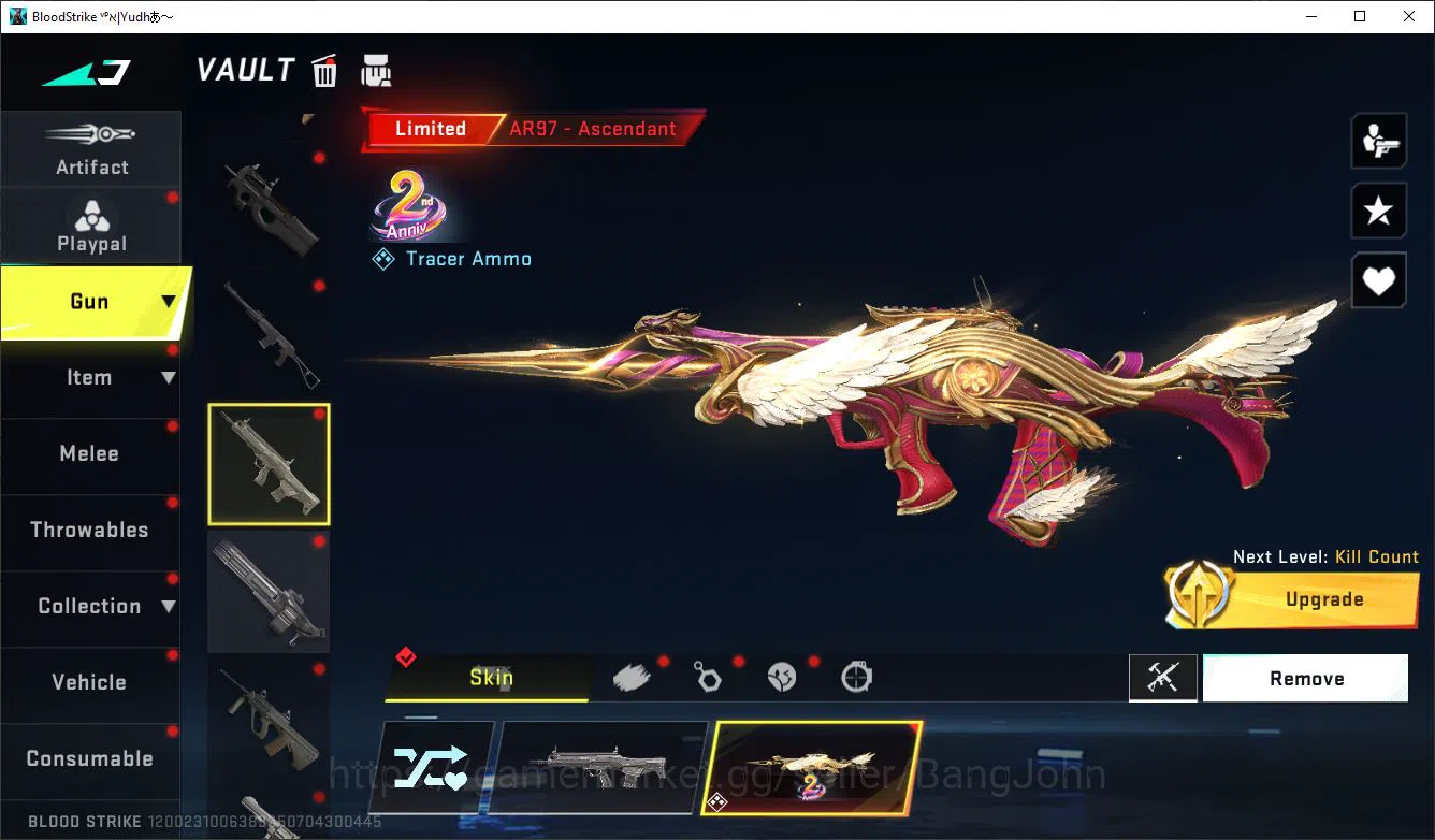 Blood Strike Accounts ASIA LV50 SILVER LIMIT MP155 RPK AR97 MP7 SDS COLL image 10