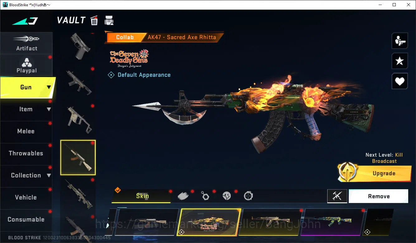 Blood Strike Accounts ASIA LV50 SILVER LIMIT MP155 RPK AR97 MP7 SDS COLL image 14