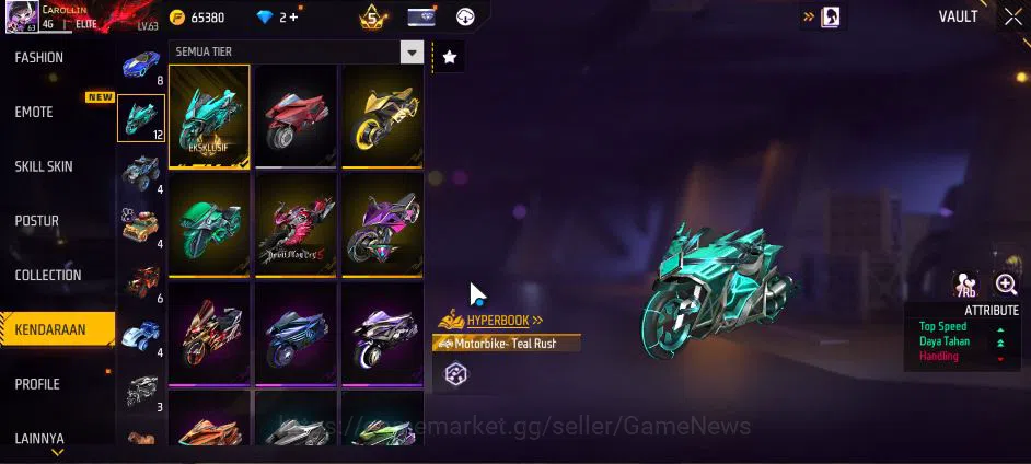 Free Fire Accounts Indonesia|M1887 Sterling C Lv6,Hand Of H,Emerald P image 3