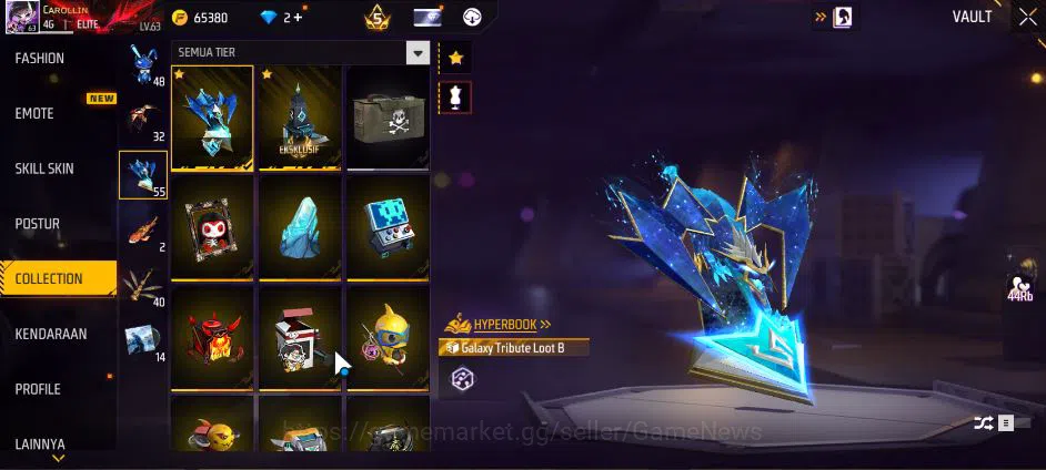 Free Fire Accounts Indonesia|M1887 Sterling C Lv6,Hand Of H,Emerald P image 5
