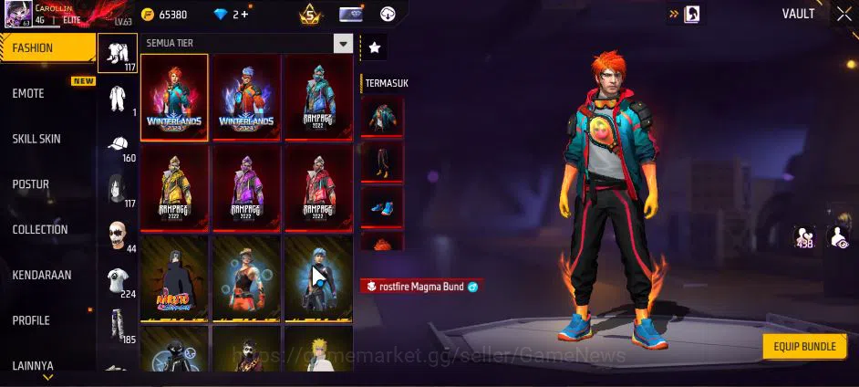 Free Fire Accounts Indonesia|M1887 Sterling C Lv6,Hand Of H,Emerald P image 9