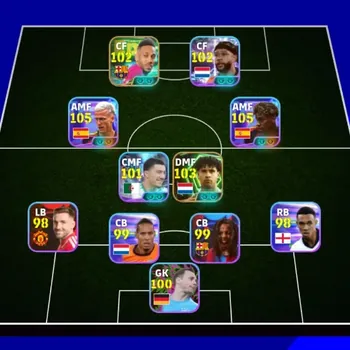 eFootball Accounts Legends & Iconic Players Android|Power 3121|Epic Frank Rijkaard,Aubameyang,Shevchenko|8 Show Time Lamine