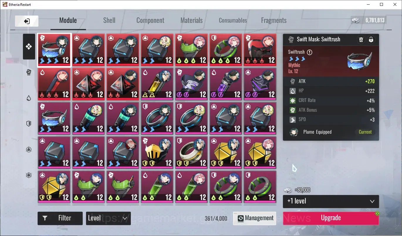 Etheria: Restart Accounts Mid‑Tier GLOBAL-S25|Lvl 35|19K Cryst|20 SSR|[Lian,Plume,Kloss,Lingluo,Raymerry,Areal,Xiada,Etc]|1 13
