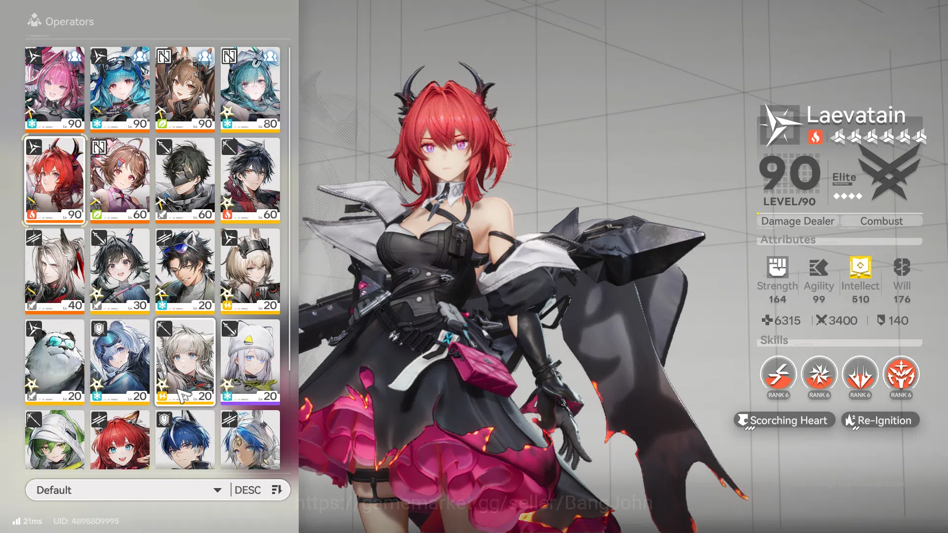 Arknights: Endfield Accounts ASIA | Mid Game | 3LIMIT+2 SIGN| Laevatain +Sign,Gilberta P2 + Sign,Yvonne p2,ardelia AKE143B