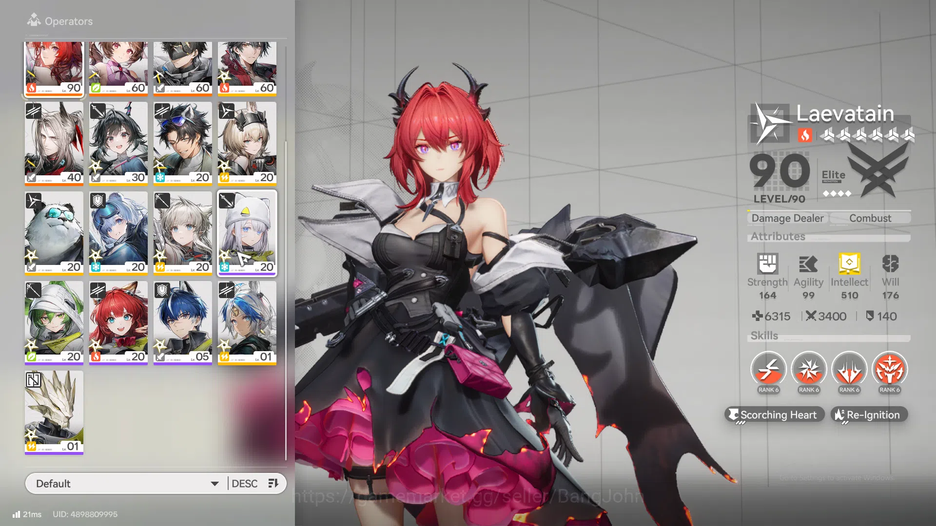 Arknights: Endfield Accounts ASIA | Mid Game | 3LIMIT+2 SIGN| Laevatain +Sign,Gilberta P2 + Sign,Yvonne p2,ardelia AKE143B 5