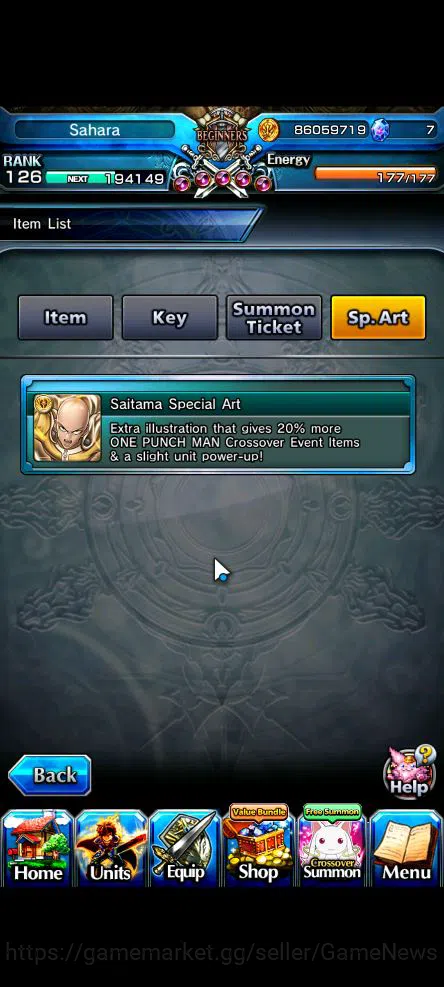 Grand Summoners Accounts Global|Rank 126|1 Sp.Art+93 RGB|34 Ascend|[Inumuta image 7