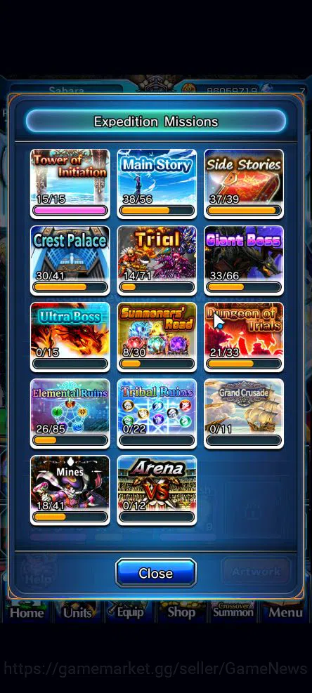Grand Summoners Accounts Global|Rank 126|1 Sp.Art+93 RGB|34 Ascend|[Inumuta image 9
