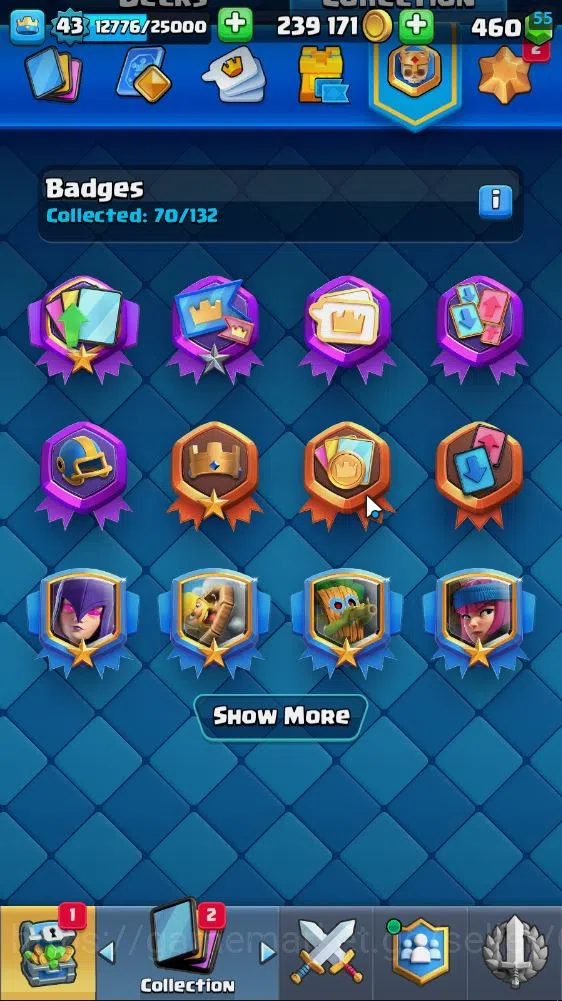 Clash Royale Accounts Lv 43|Trophy 9530|KTL 14|Limited Skin|Card 121|1 H image 18