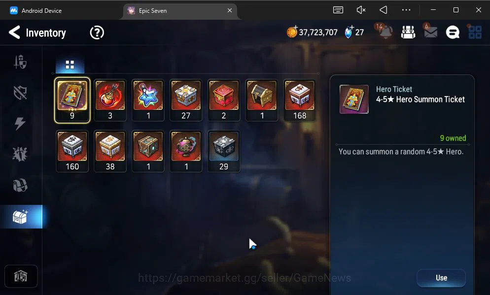 Epic Seven Accounts GLOBAL UNVERIF|New Era|5 ML(LH Cermia,SC Taeyou,Zi image 2