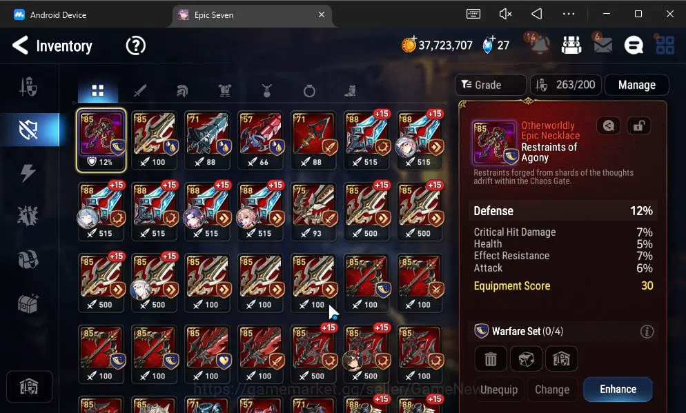 Epic Seven Accounts GLOBAL UNVERIF|New Era|5 ML(LH Cermia,SC Taeyou,Zi image 4