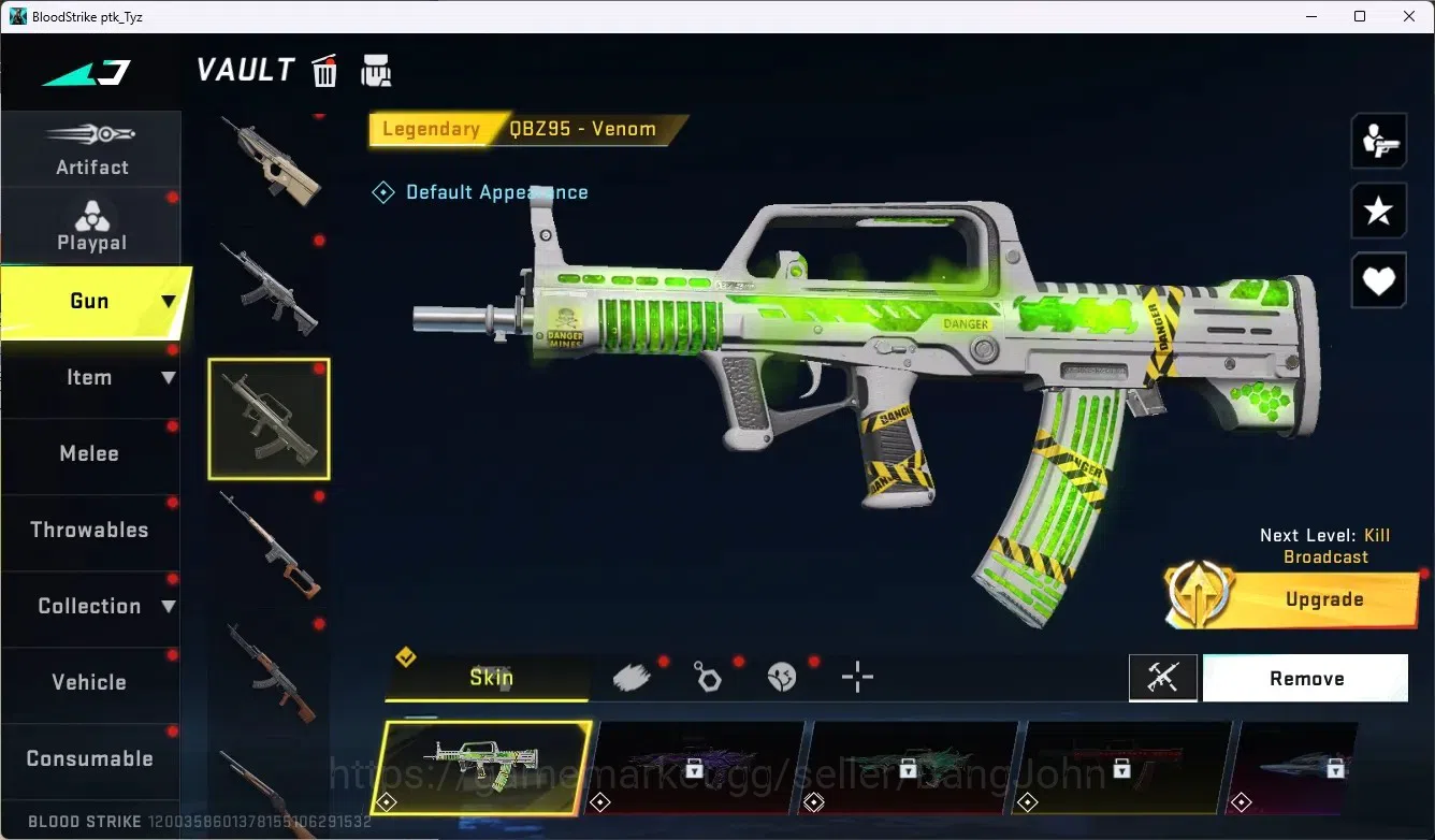 Blood Strike Accounts ASIA|1 Ultra Melee Talon Knife-Sanctum|1 Evo:Fal-E image 12