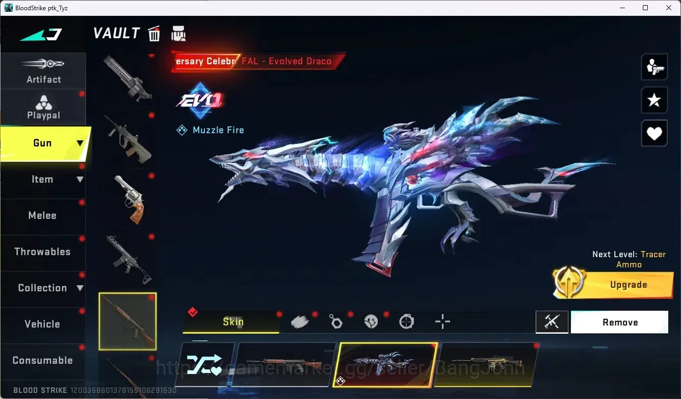 Blood Strike Accounts ASIA|1 Ultra Melee Talon Knife-Sanctum|1 Evo:Fal-E image 4