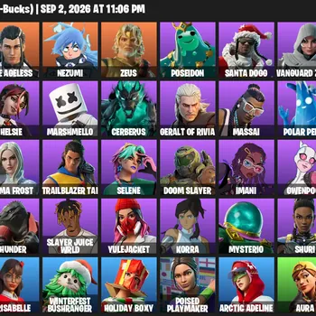 Fortnite Accounts 48 Skins | Level 3175 | Geralt of Rivia, Doom Slayer + Marshmello | All Platforms