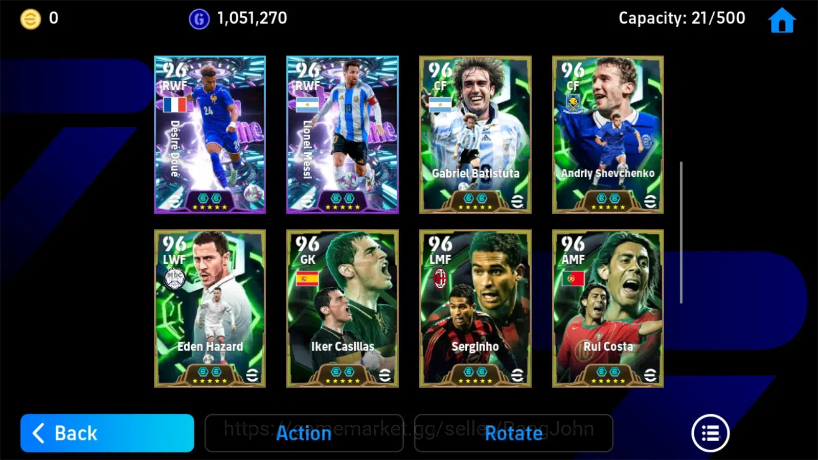 eFootball Accounts Mobile|PW 3169|Epic Adriano,Touré,Chiellini,Batist image 2