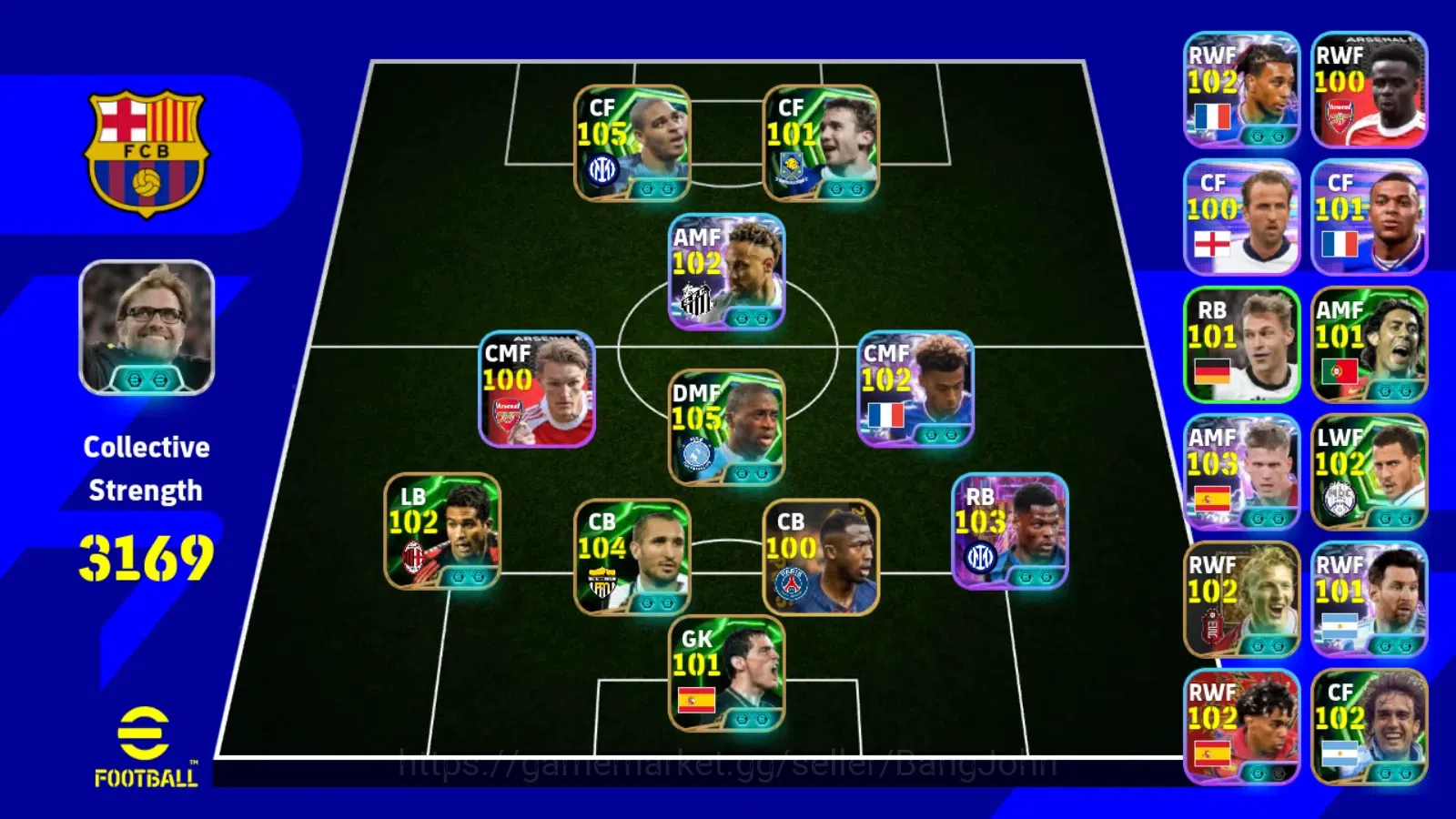 eFootball Accounts Mobile|PW 3169|Epic Adriano,Touré,Chiellini,Batist image 6