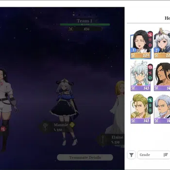 The Seven Deadly Sins: Origin Accounts EU |Fresh Starter Lvl 2| 4 SSR| Guila, Mannie, Elaine, Jericho & 6 SR |1 SSR