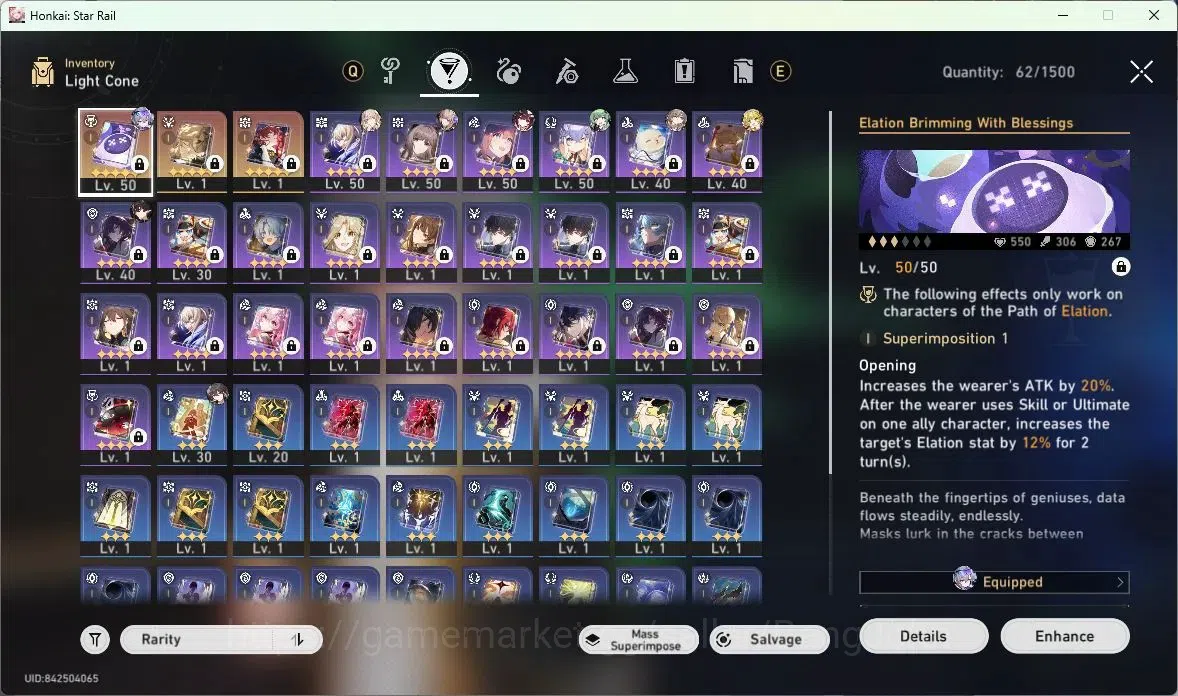 Honkai Star Rail Accounts ASIA | TL 35 | 5 LIMIT | HUO HUO | SILVER WOLF | S image 11